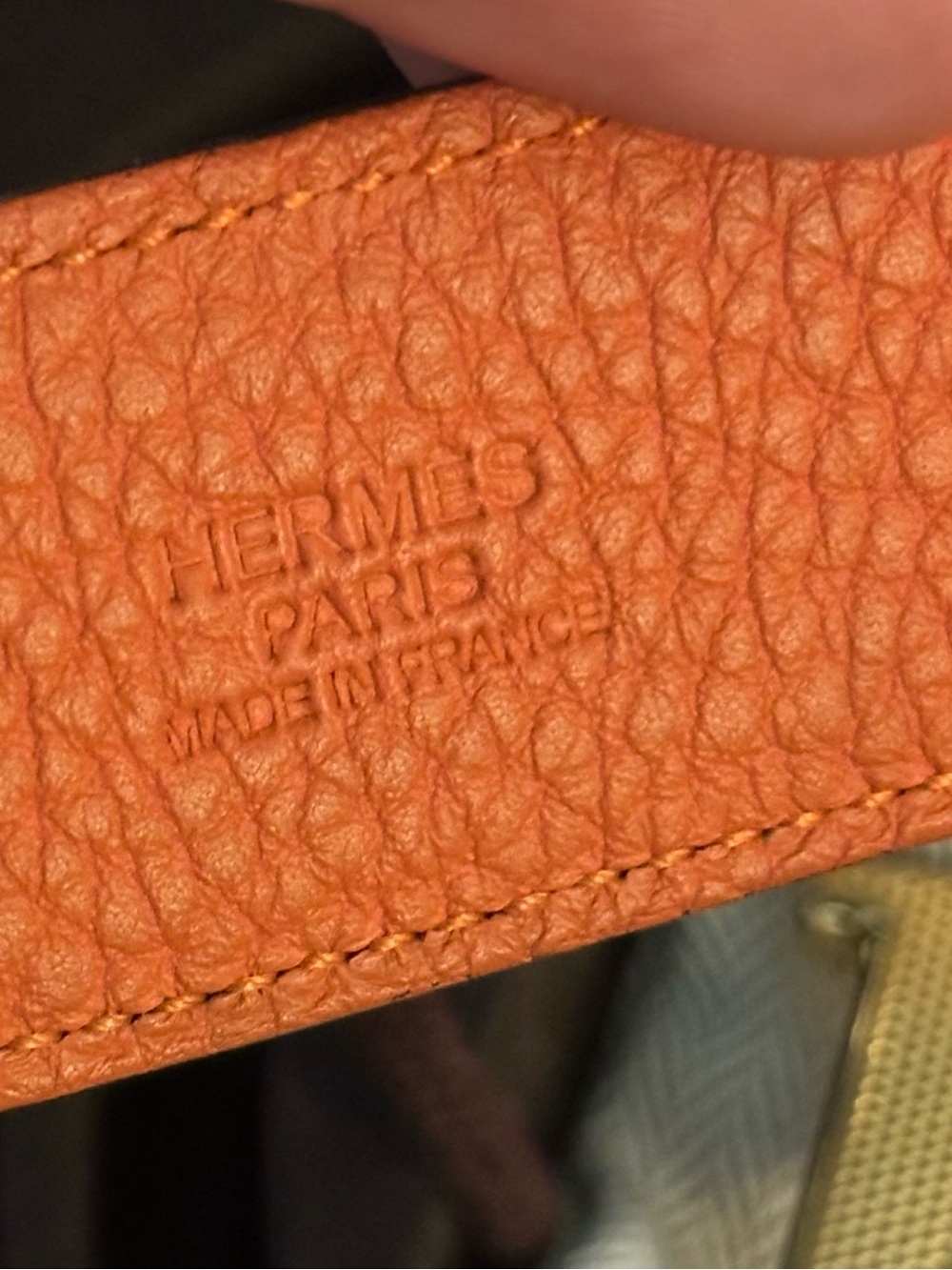 Authentic Hermes H Guillochee belt buckle & Reversible leather strap 90cm - Picture 3 of 6